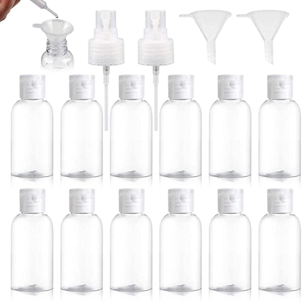 Misting Bottle Fine - Set Botol Plastik Bening Kosong Dispenser