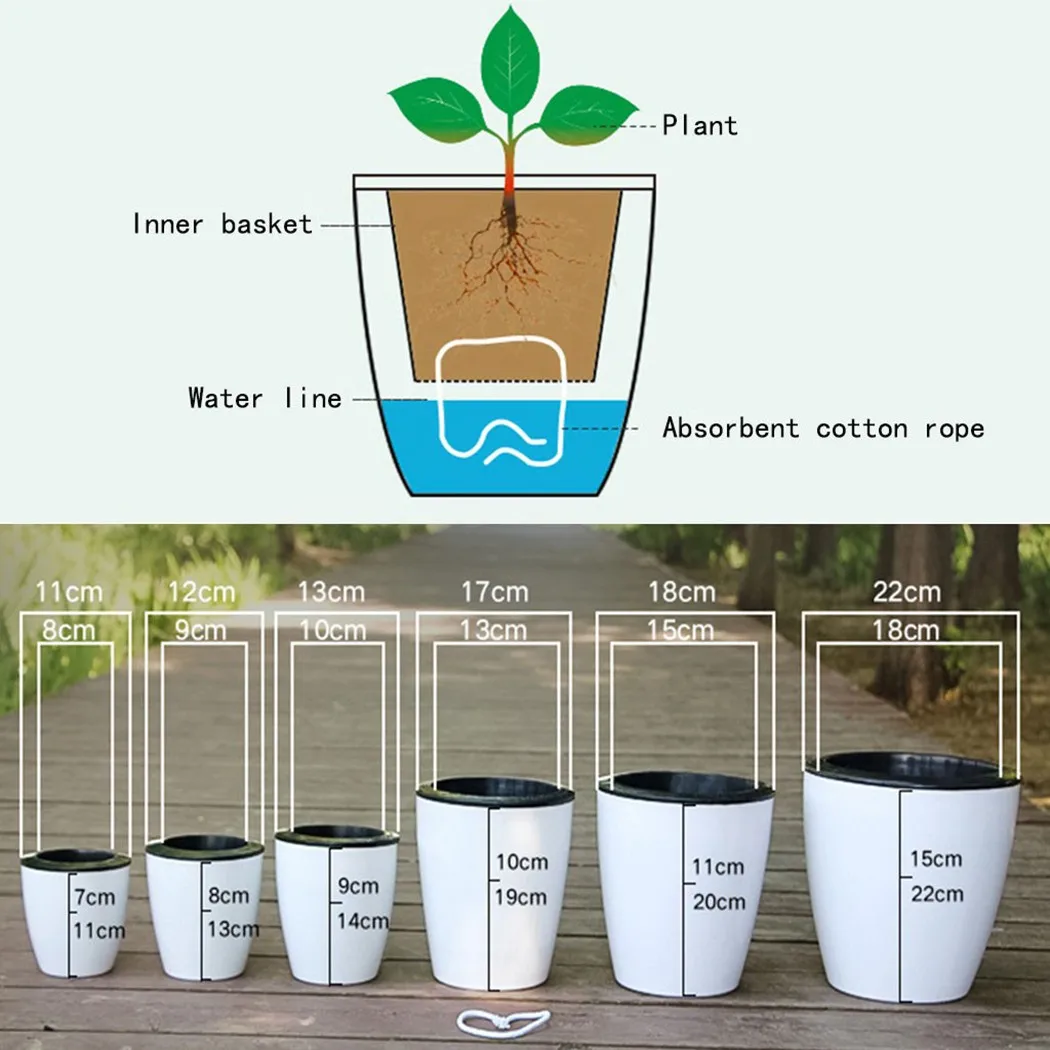 Malas Pot Bunga Diri Penyirama - Self Watering Insert ulasan dan harga