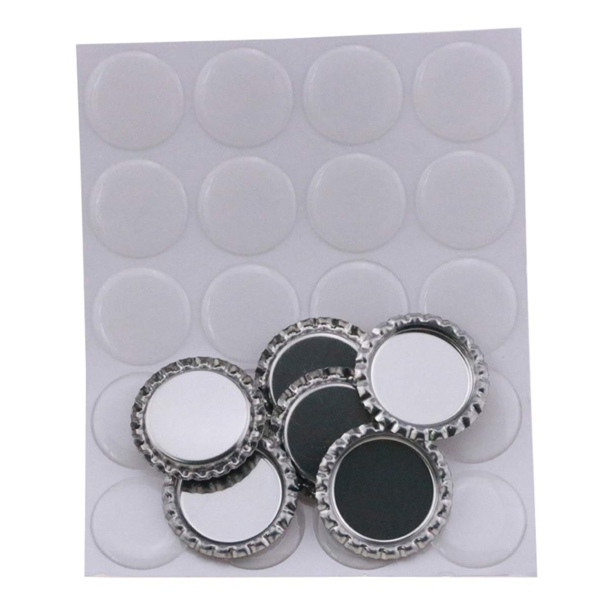 100PCS Stiker Kubah Bulat Resi - Plastic Dome Clear ulasan dan harga