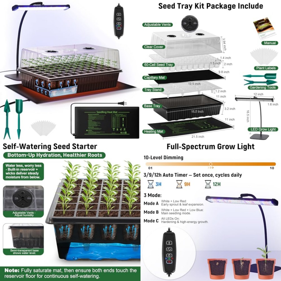Kit Penyemai Benih Otomatis 60 - Humidity Dome Kit ulasan dan harga