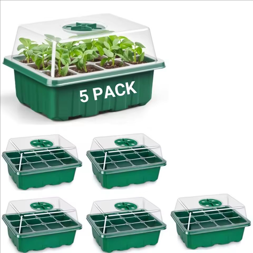 10pcs/5pcs Baki Semai Kit Pemb - Humidity Dome Kit ulasan dan harga