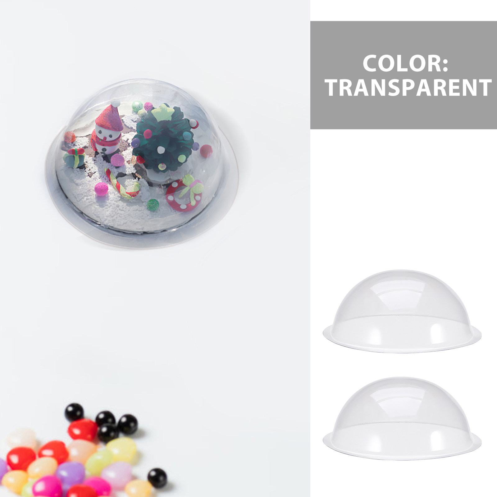 12 Buah Penutup Kubah Bola Sal - Plastic Dome Clear ulasan dan harga