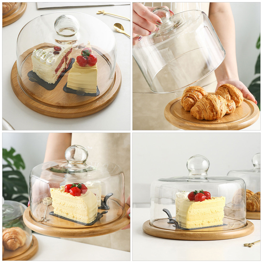 Penutup Makanan Kaca Transpara - Plastic Dome Clear ulasan dan harga
